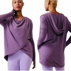 NEW Athleta Purana Purple Hooded Sweatshirt